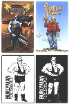 Burlyman Entertainment Set of 4 Stickers
