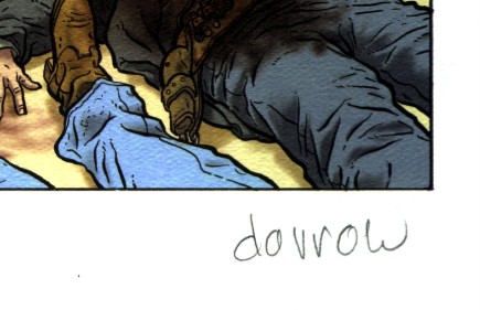 Shaolin Cowboy Limited Edition 17"X36" Art Print Signed By Geof Darrow