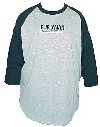 Burlyman Entertainment Baseball Tee - Grey & Black Size L